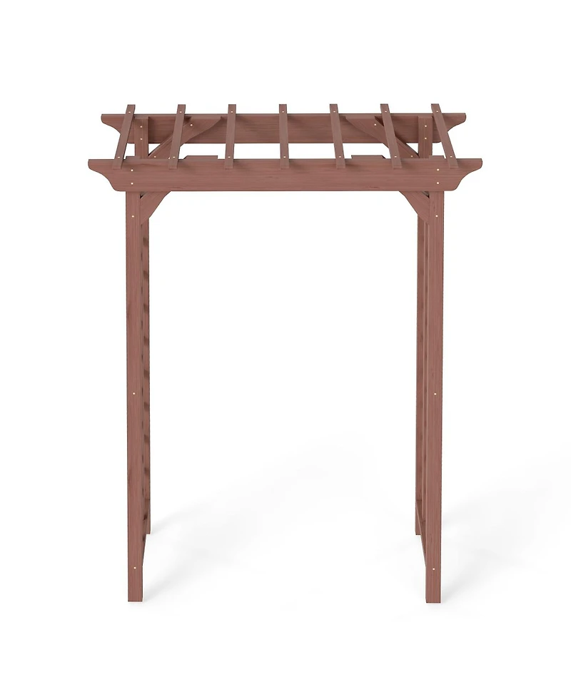 Streamdale Furniture Wooden Arbor Wedding Arch for Ceremony Garden Backyard Decor