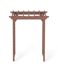 Streamdale Furniture Wooden Arbor Wedding Arch for Ceremony Garden Backyard Decor