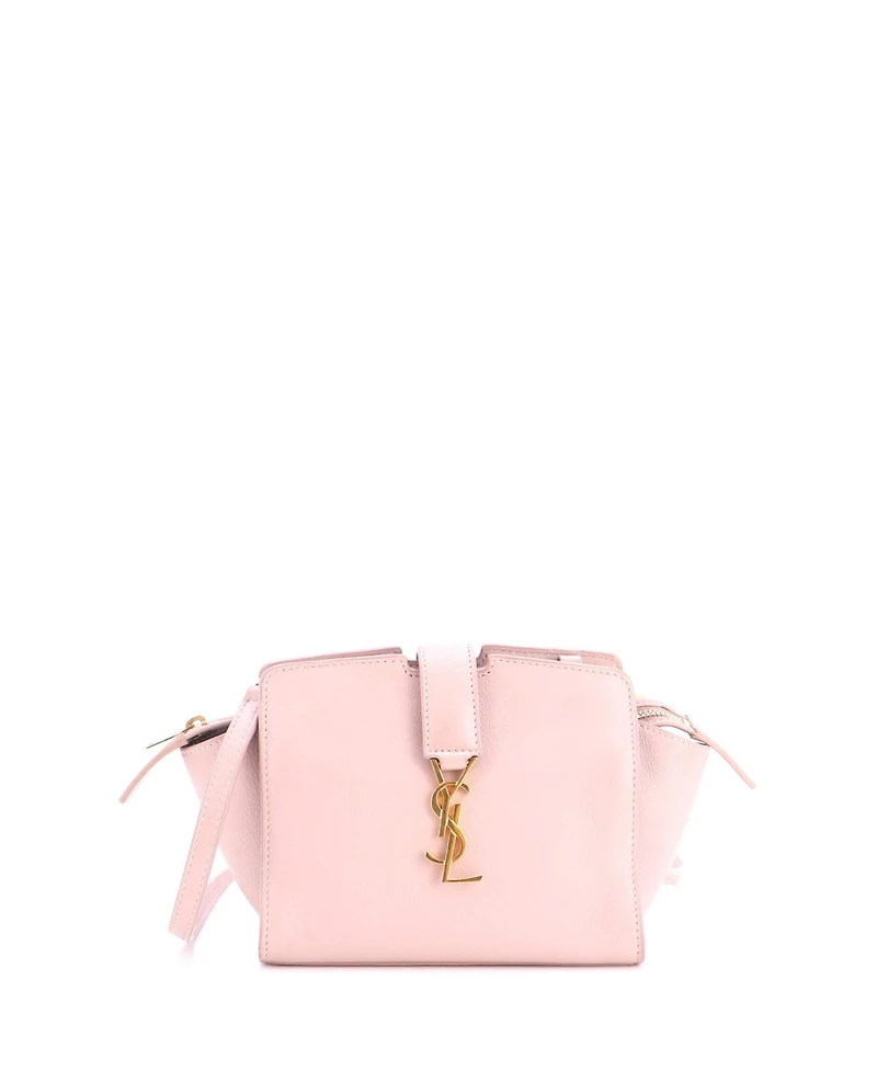 Pre-Owned Saint Laurent Toy Monogram Cabas Downtown Leather