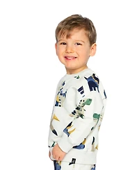 Deux par Deux Baby Boy's (12M-24M) Fleece Dinosaur Print Sweatshirt