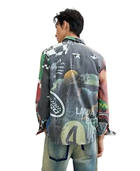Desigual Men's Collage print shirt