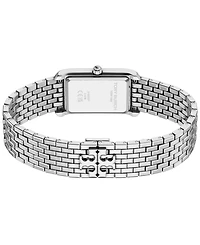 Tory Burch Women's Slim Eleanor Silver Stainless Steel Bracelet Watch 20mm