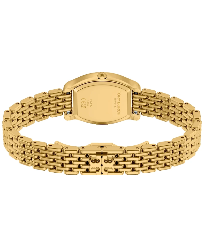 Tory Burch Women's Small Eleanor Curve Gold-Tone Bracelet Watch 24mm