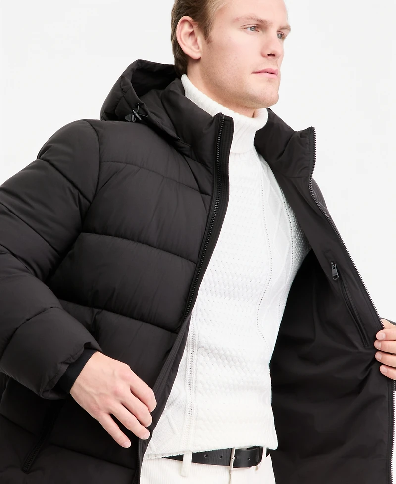 Dkny Men's Hooded Puffer Jacket