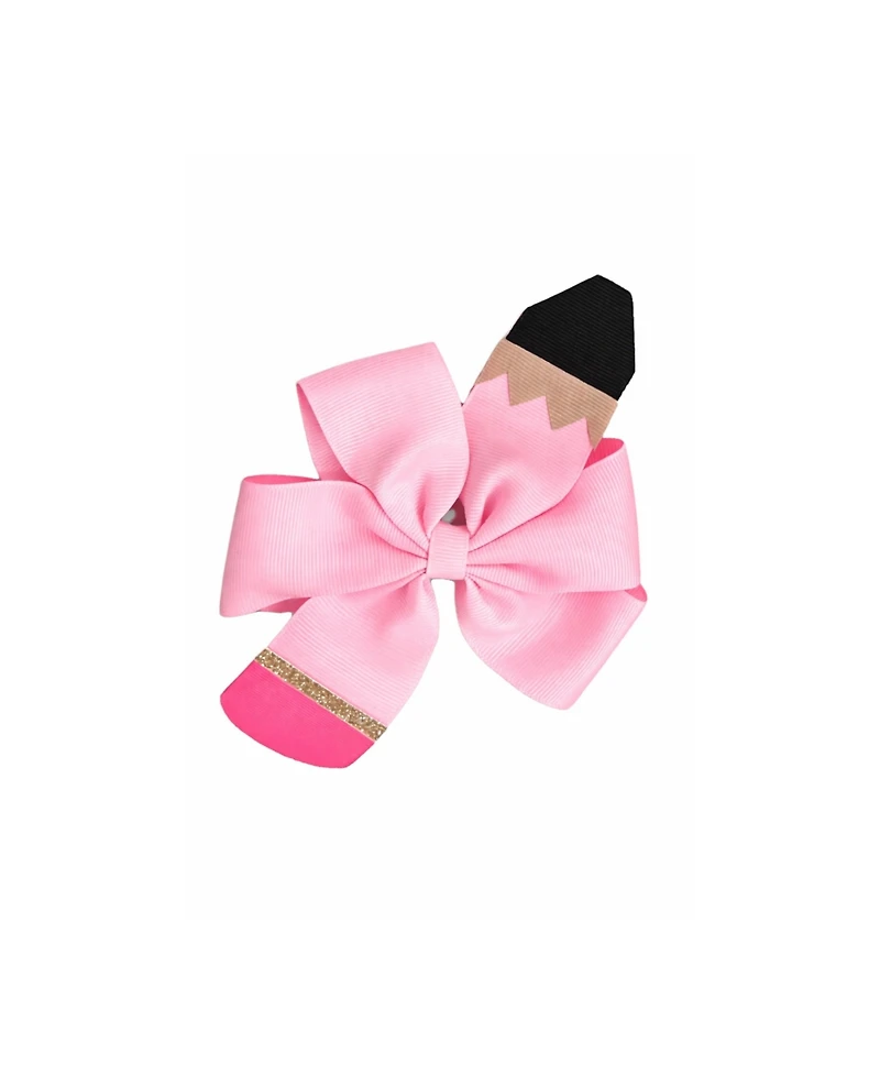 Bits & Bows Little/Big Back-to-School Pencil Hair Bow