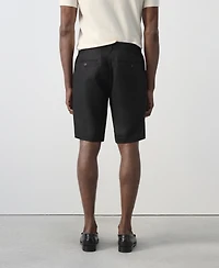 Mango Men's Slim-Fit Linen 9.84" Bermuda Shorts