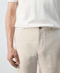 Mango Men's Slim-Fit Linen Pants