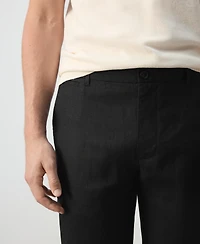 Mango Men's Slim-Fit Linen Pants