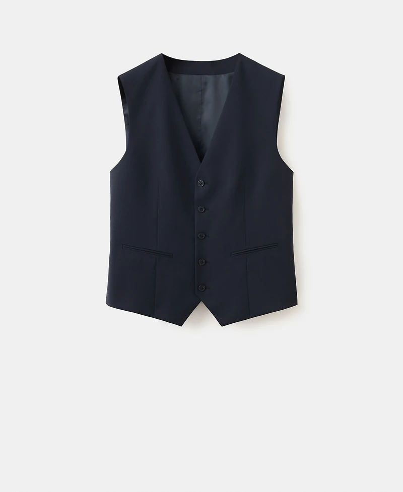 Mango Men's Turin Wool Suit Vest