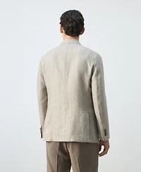 Mango Men's Slim-Fit Linen Blazer