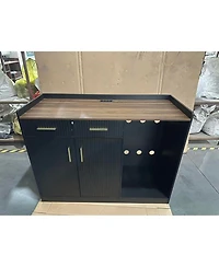 gaomon Coffee Bar Cabinet with Fridge Space, Mini Drawers and Adjustable Shelf, Home