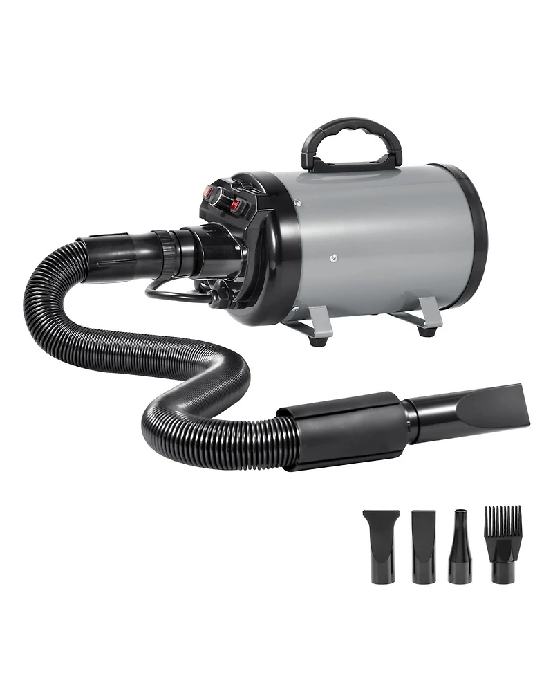 Vevor Dog Dryer 2800W Pet Grooming Dryer Adjustable Speed with 4 Nozzles