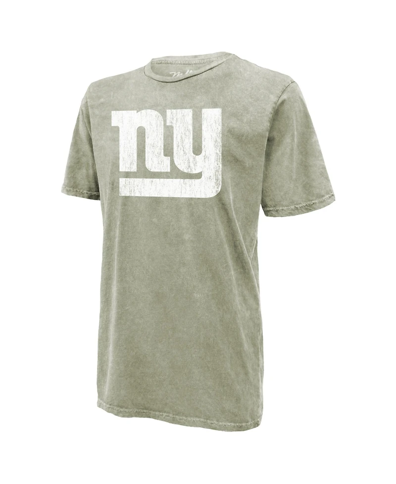 Majestic Threads Men's Jaxson Dart Moss Green New York Giants Mineral Wash Name Number T-Shirt