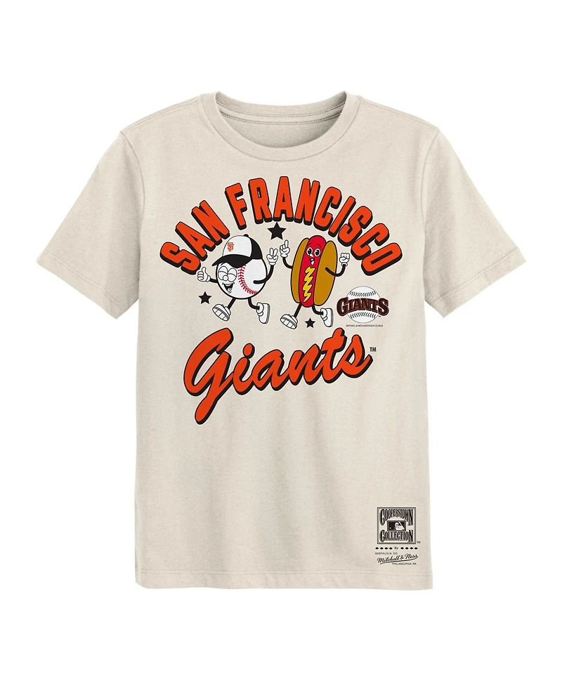 Mitchell & Ness Preschool Natural San Francisco Giants Snack T-Shirt
