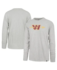 '47 Brand Men's Gray Washington Commanders Premier Franklin Long Sleeve T-Shirt