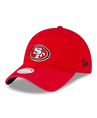 New Era Women's Scarlet San Francisco 49ers 80th Anniversary Side Patch 9TWENTY Adjustable Hat