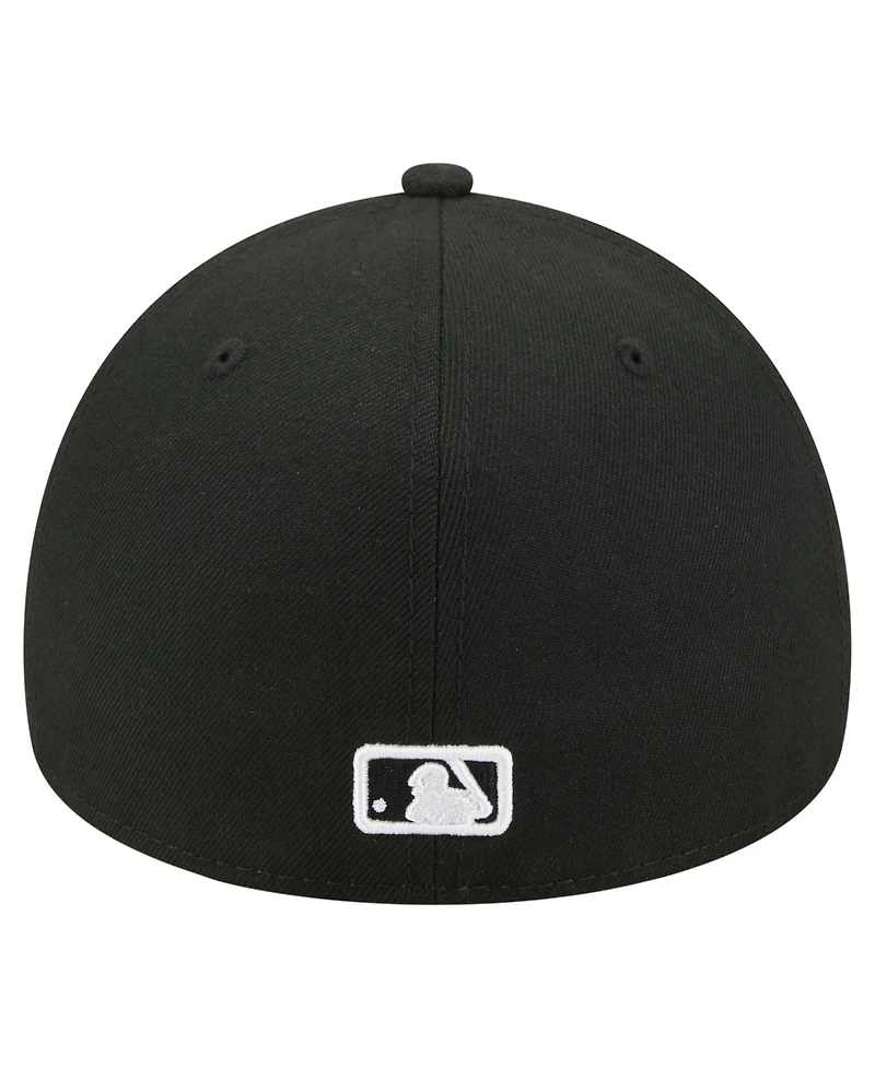 New Era Men's Black Atlanta Braves A-Frame 59FORTY Fitted Hat