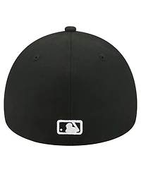 New Era Men's Black Atlanta Braves A-Frame 59FORTY Fitted Hat