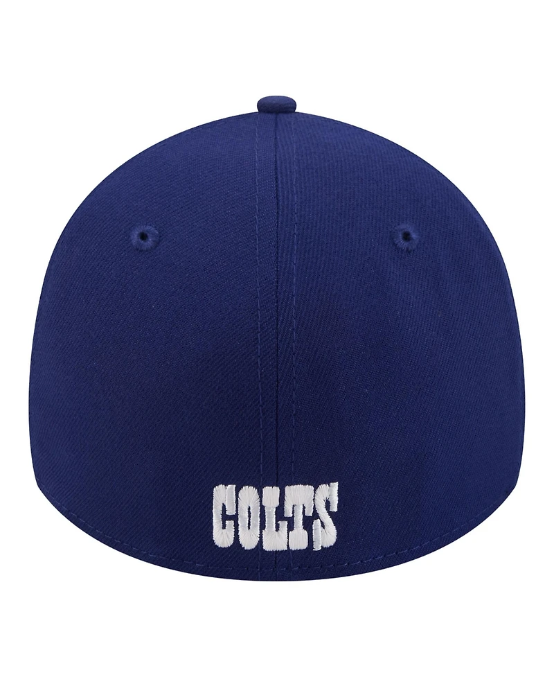 New Era Men's Royal Indianapolis Colts Core Team 39THIRTY Flex Hat