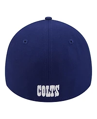 New Era Men's Royal Indianapolis Colts Core Team 39THIRTY Flex Hat