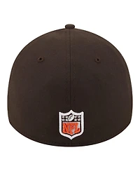 New Era Men's Brown Cleveland Browns Core Team 39THIRTY Flex Hat