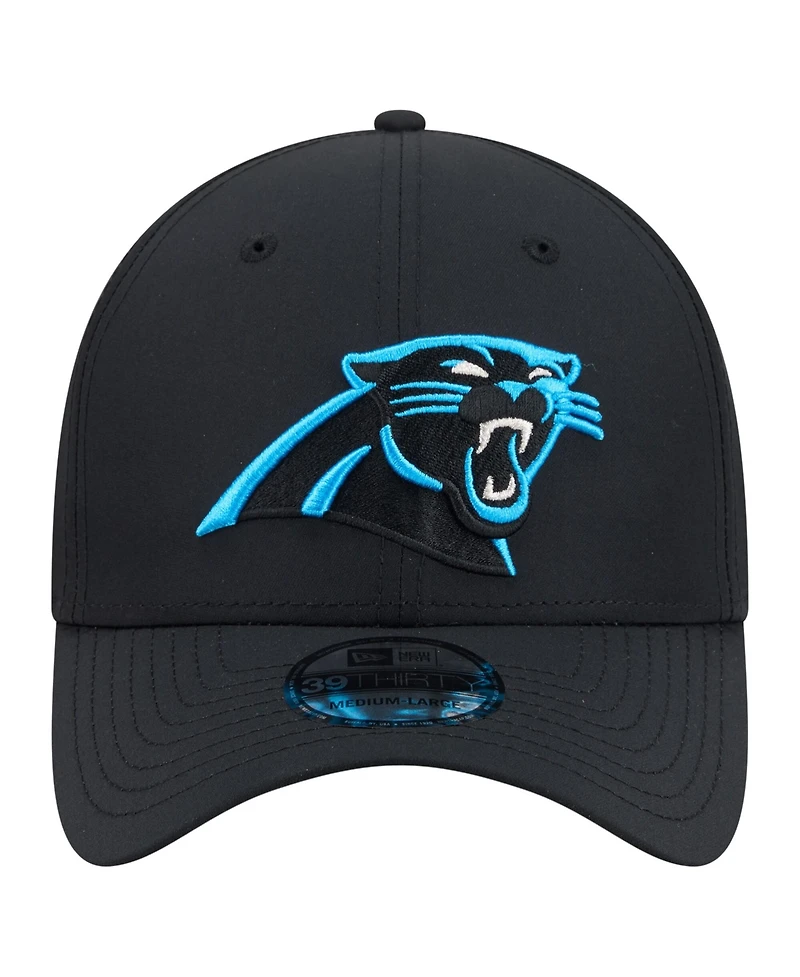 New Era Men's Black Carolina Panthers Core Team 39THIRTY Flex Hat
