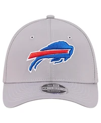 New Era Men's Gray Buffalo Bills 39THIRTY M-Crown Flex Fit Hat