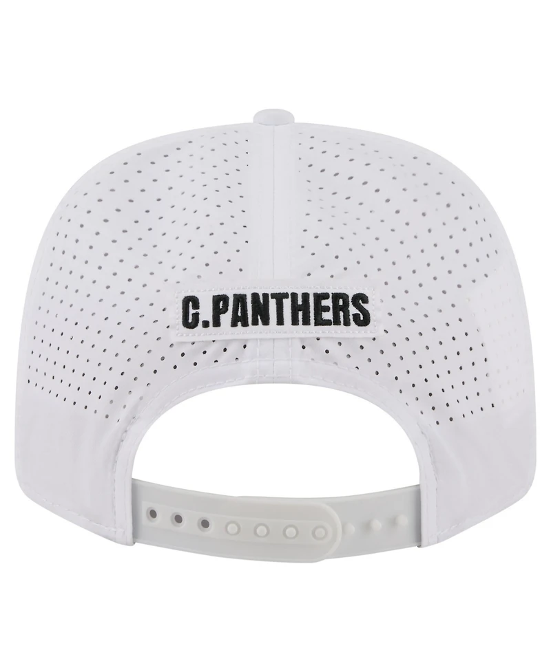 New Era Men's White Carolina Panthers Name Plate 9SEVENTY Adjustable Hat