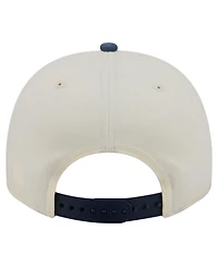 New Era Men's Cream/Navy Houston Texans Washed A-Frame 9FIFTY Snapback Hat