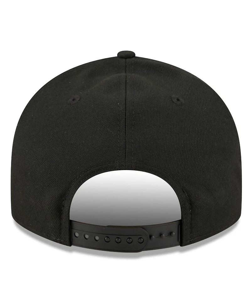 New Era Men's Black Kyle Larson Patriotic Eagle Flag A-Frame 9FIFTY Snapback Hat