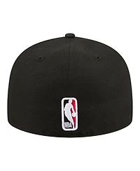 New Era Men's Black Chicago Bulls Team Collage 59FIFTY Fitted Hat