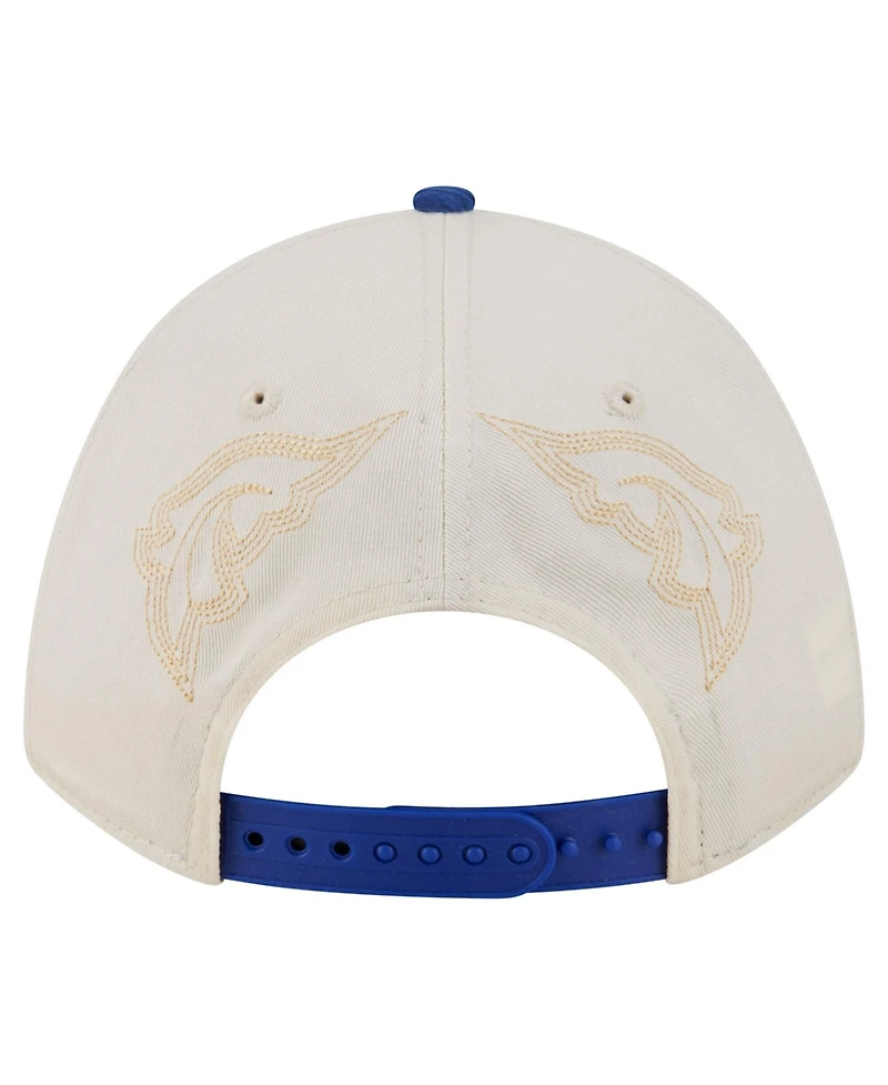 New Era Men's Cream/Royal Buffalo Bills Western 9FORTY A-Frame Adjustable Hat