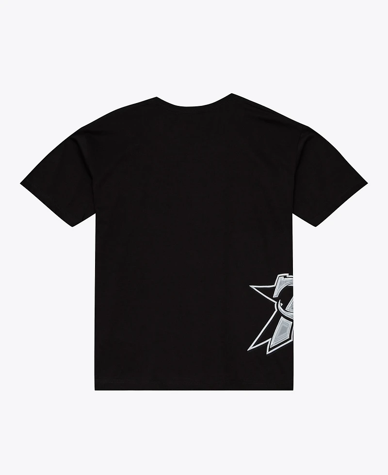 Mitchell & Ness Men's Black Philadelphia 76ers Chrome Heritage T-Shirt