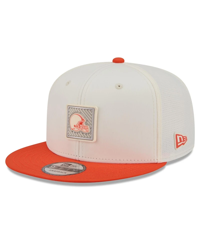 New Era Men's Cream/Orange Cleveland Browns 2026 Nfl Training Camp 9FIFTY Snapback Hat