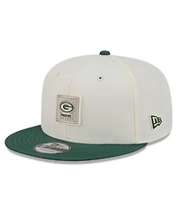 New Era Men's Cream/Green Green Bay Packers 2026 Nfl Training Camp 9FIFTY Snapback Hat