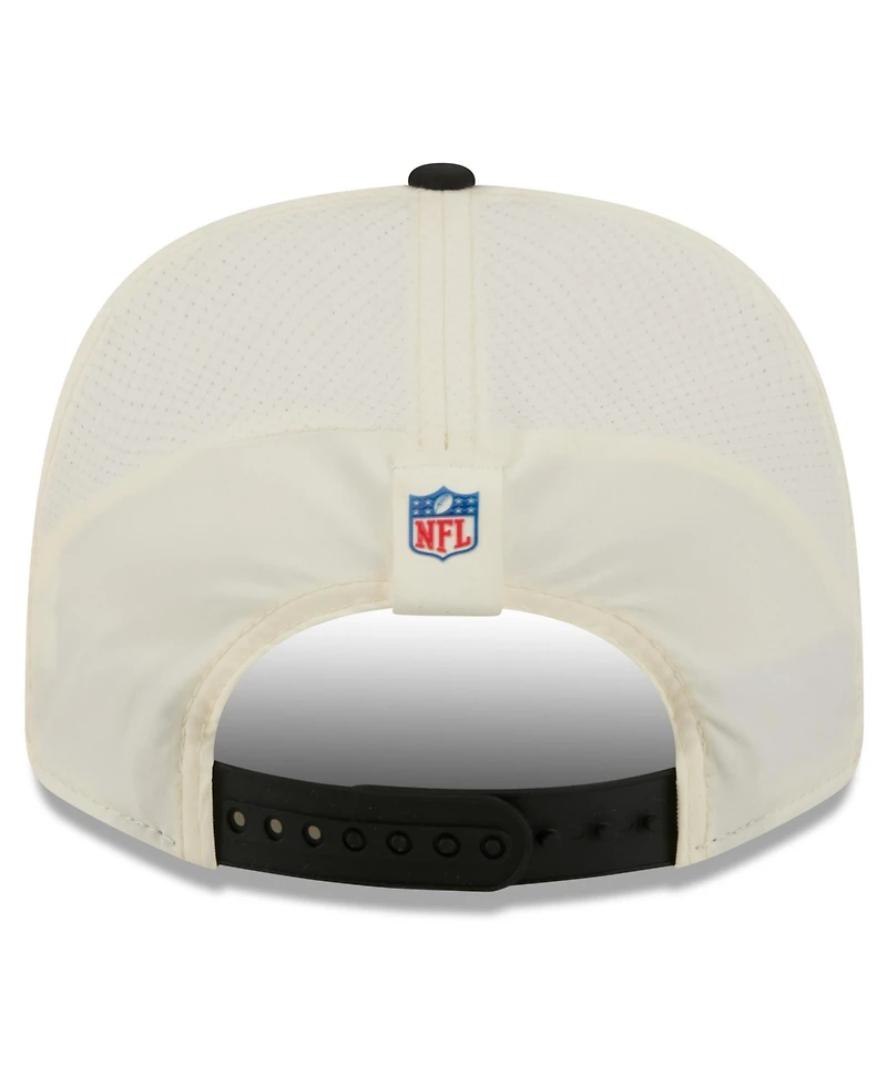 New Era Men's Cream/Black Las Vegas Raiders 2026 Nfl Training Camp 9SEVENTY Adjustable Hat