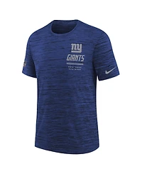 Nike Big Boys and Girls Royal New York Giants Sideline Velocity Dri-fit T-Shirt