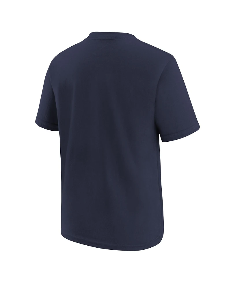 Nike Big Boys and Girls Navy Dallas Cowboys Wordmark T-Shirt