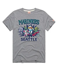 Homage Men's Gray Seattle Mariners Tri-Blend Hyperlocal T-Shirt