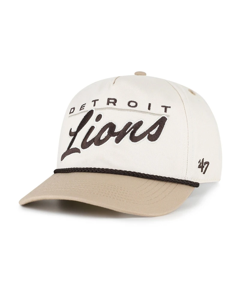 '47 Brand Men's Natural/Tan Detroit Lions Neutral Terrain Hitch Rope Adjustable Hat