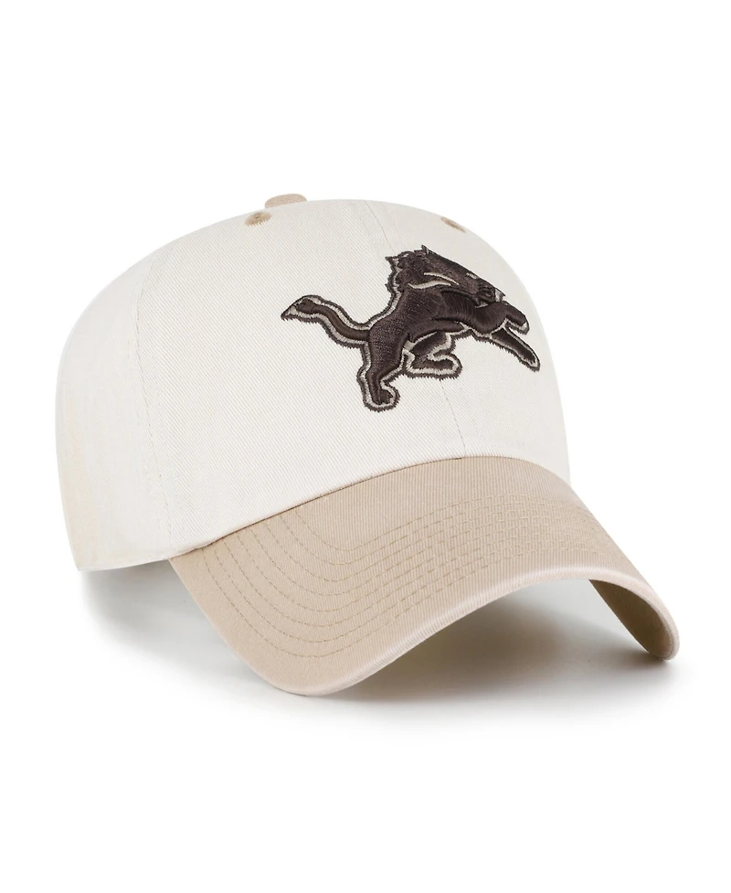 '47 Brand Men's Natural/Tan Detroit Lions Neutral Terrain Clean Up Adjustable Hat