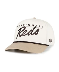 '47 Brand Men's Natural/Tan Cincinnati Reds Neutral Terrain Hitch Rope Adjustable Hat
