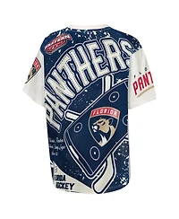Outerstuff Big Boys and Girls Cream Florida Panthers Top Player T-Shirt