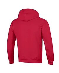 Champion Men's Red Kansas City Chiefs Powerblend Arch over Logo Hoodie