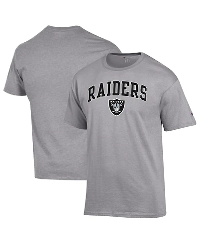 Champion Men's Gray Las Vegas Raiders Arch Over Logo T-Shirt