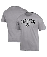 Champion Men's Gray Las Vegas Raiders Arch Over Logo T-Shirt
