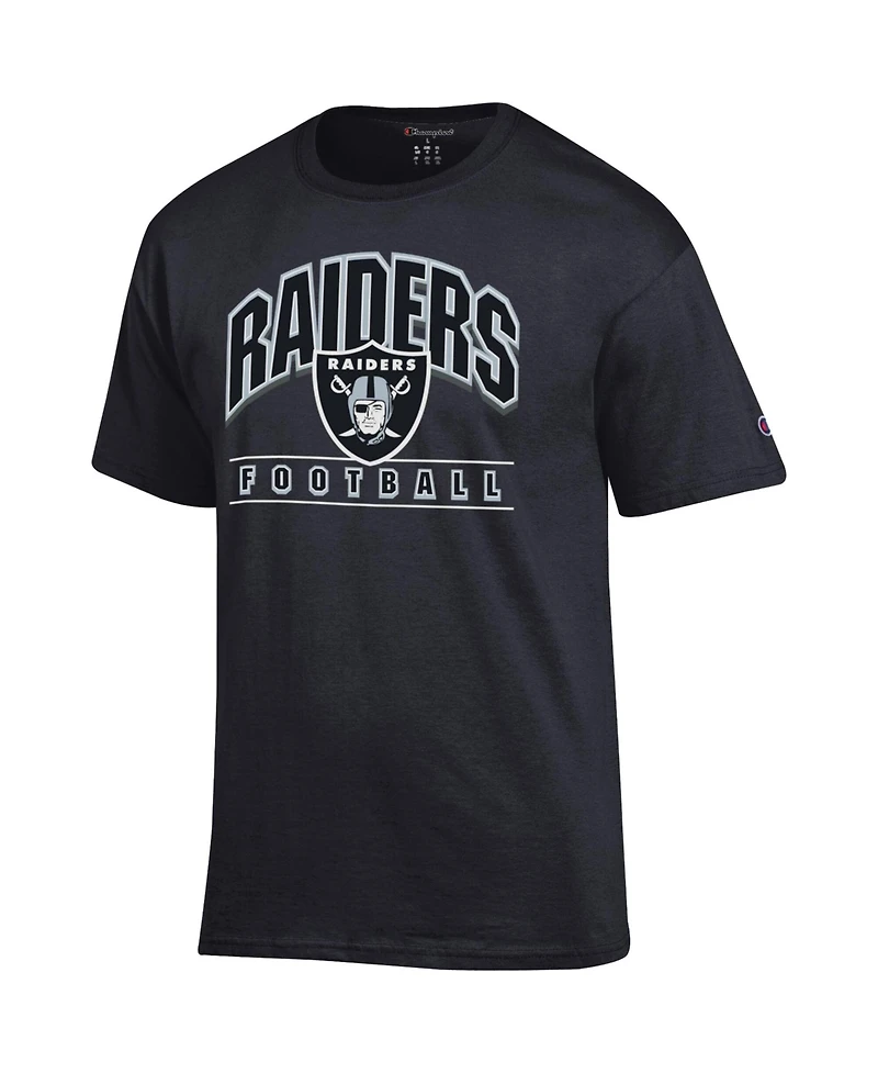 Champion Men's Black Las Vegas Raiders Football T-Shirt