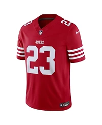 Nike Men's Christian McCaffrey Scarlet San Francisco 49ers Vapor F.u.s.e. Stitched Limited Jersey
