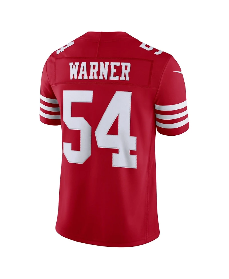 Nike Men's Fred Warner Scarlet San Francisco 49ers Vapor F.u.s.e. Stitched Limited Jersey