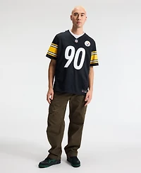 Nike Men's T.j. Watt Black Pittsburgh Steelers Vapor F.u.s.e. Stitched Limited Jersey